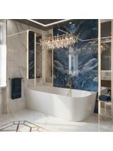 Corner Acrylic Bathtub Bellanto Slim 170 Left