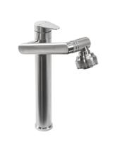 Bateria Umywalkowa REA PACO Wysoka Nikiel Szczotkowany INOX