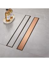 Linijski odtok REA Neox brush copper 60