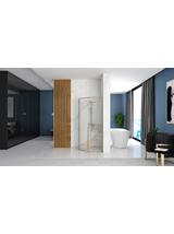 Душ кабина Rea DIAMOND 100x100 BRUSH GOLD