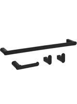 Juego de accesorios de baño Mati Black 4 piezas