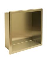 bathroom shelf 30x30 gold brush