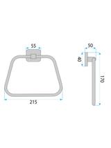 Bathroom hanger 5910 Nico Brush Gold