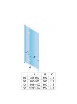 Shower door Rea Atlas 100 Chrome