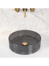 Umywalka nablatowa Rea Cristal Black