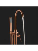Free-standing faucet Rea Lungo brush copper