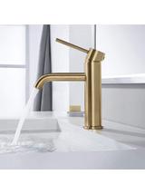 Βρύση χαμηλής λεκάνης REA LUNGO Gold Brushed