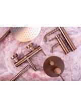 Σετ κρυφής μπανιέρας και ντους Rea Lungo, Copper Brush + BOX