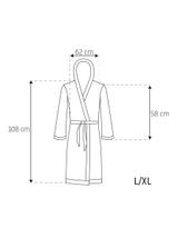 Dames badjas Nancy Roze sokken L/XL