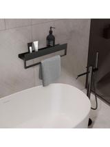 Półka łazienkowa wannowa SF01 60cm czarny mat