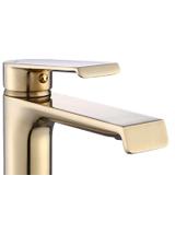 Μπαταρία νιπτήρα REA HASS ψηλή Gold Brushed, σε χρυσό φινίρισμα