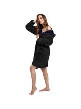 Szlafrok damski Jordan Black Navy M