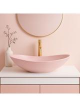 Umývadlo na dosku REA ROYAL Powder Pink Matt