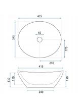 Накладная раковина Basaro Atena