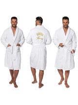 Ανδρικό μπουρνούζι King White size S/M