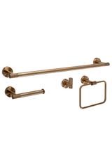 Juego de accesorios de baño GRID Brush Copper 4 piezas
