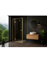 Душ кабина Rea Atlas 90x80 Brush Gold