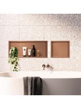 bathroom shelf 30x60 brush copper