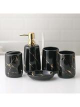 Zestaw łazienkowy ceramiczny 322123 Czarny