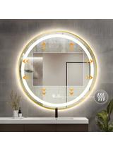 LUSTRO ŚCIENNE LED 90cm MMJ Złote