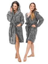 Szlafrok Damski Fluffy grey S/M