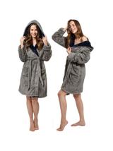 Szlafrok damski Jordan Grey Navy L
