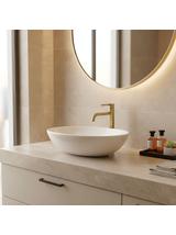 Bateria umywalkowa Rea Foster Złoty Szczotkowany Wysoka