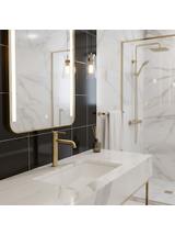 Bateria umywalkowa Rea Foster Złoty Szczotkowany Wysoka