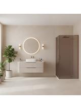 Cabina de ducha REA Hugo Double 90x90 Copper Brush