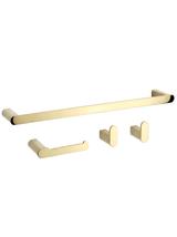 Juego de accesorios de baño Mati Gold 4 piezas
