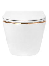 Misa WC podwieszana Carlo Flat Gold Edge