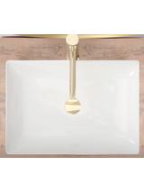 Πάγκος νιπτήρας REA Inga White Μ 51 Π 34,5 Υ 12 cm