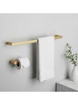 Kylpyhuonetarvikesetti Mati Brush Gold 4 osaa