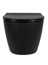 WC csésze Rea Carlo Mini Tornado NF BLACK MATT