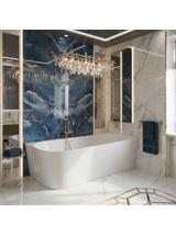 Corner Acrylic Bathtub Bellanto Slim 170 Right