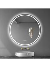 LUSTRO ŚCIENNE LED 80cm MMJ stal szczotkowana