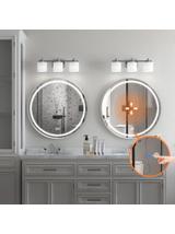 LUSTRO ŚCIENNE LED 70cm MMJ stal szczotkowana