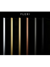 Dušo siena Rea Flexi Transparent / Brush Gold 80