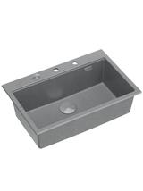 Zlewozmywak granitowy MARC 110 WORKSTATION Szary Metalik