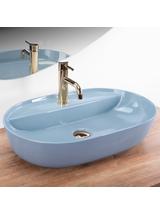 Umywalka REA Aura 61 L.Blue Shiny