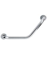 Barra de apoyo angular para baño Chrome