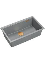 Zlewozmywak granitowy Logan 110 Szary Metalik