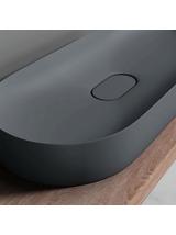 Umywalka konglomeratowa IRIS 71 CM szary mat