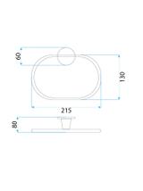 Cuier baie RING 16101 Aristo Cupru periat
