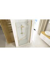 Porte de douche Rea Hugo 80 Gold Brush + profilé