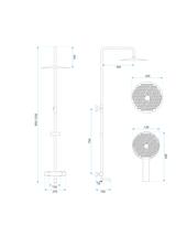 Termosztátos zuhanyszett Lungo Diamond chrome