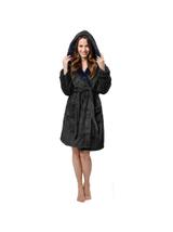Szlafrok damski Jordan Black Navy M
