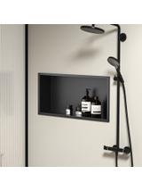 bathroom shelf 30x60 black matt