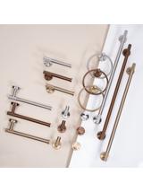 Badkamerhanger Ring 6610 Modern Brush Gold