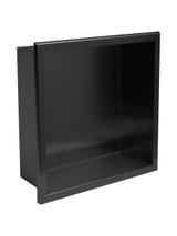 PÓŁKA WNĘKOWA ŁAZIENKOWA 30x30 czarny mat